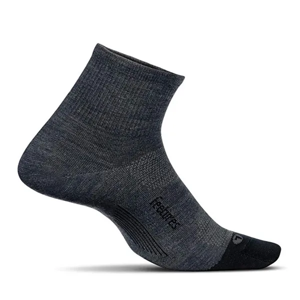 Feetures MERINO 10 ULTRA LIGHT QUARTER GRAY