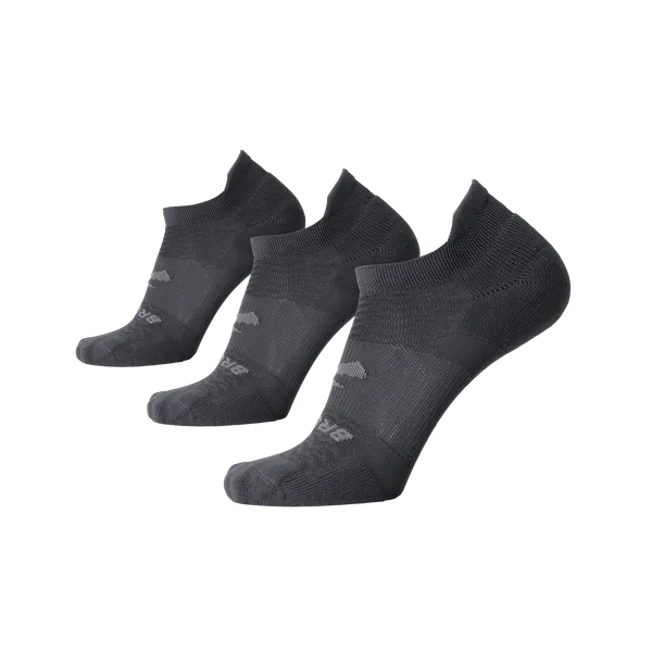 Brooks Run-In No Show 3-Pac BLACK
