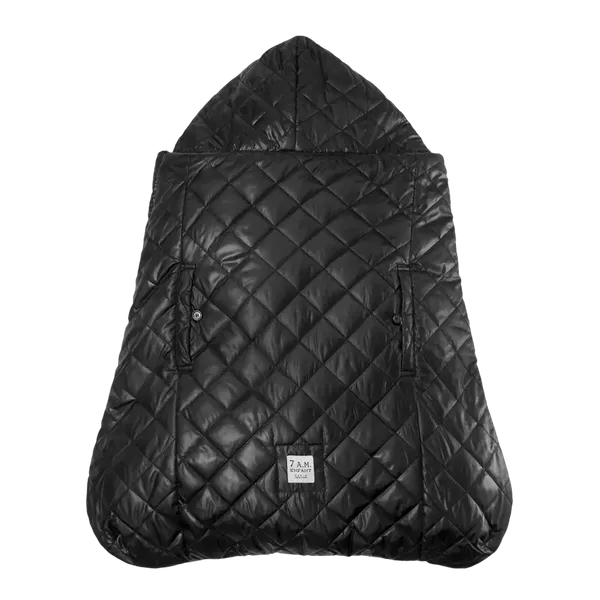 7AM ENFANT Baby K-Poncho BLACK PLUSH