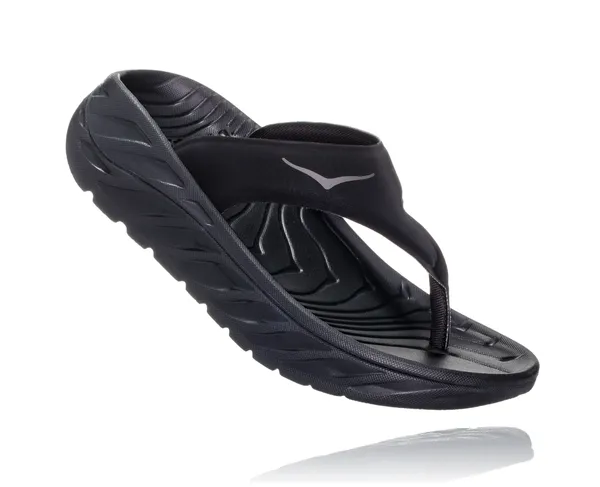 Hoka Women's Ora Recovery Flip Black/Dark Gull Gray
