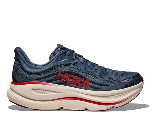 Hoka MEN'S BONDI 9 THUNDER CLOUD/VERMILLION
