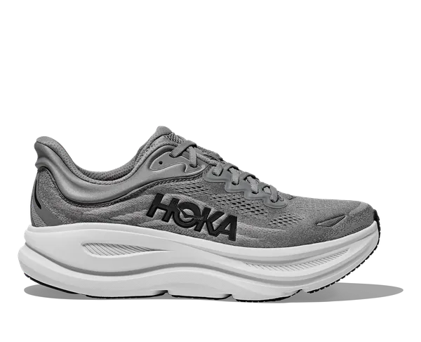 Hoka Men's BONDI 9 X-WIDE GALACTIC GREY / STELLAR GREY