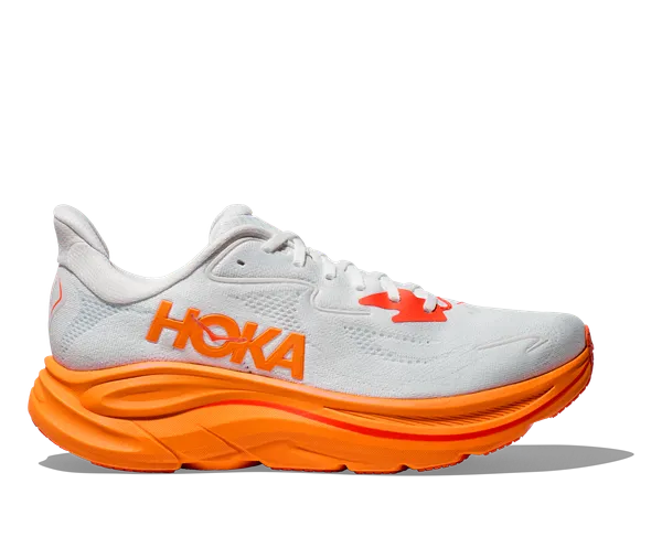 Hoka MEN'S CLIFTON 10 FROST / ORANGE ZEST