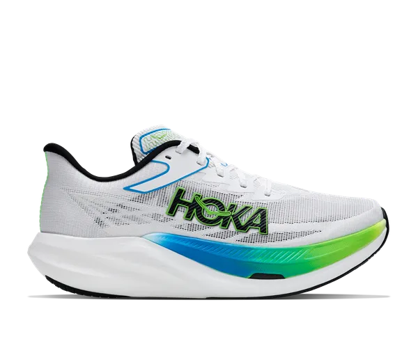 Hoka All Gender ROCKET X 3 FROST / ELECTRIC LIME