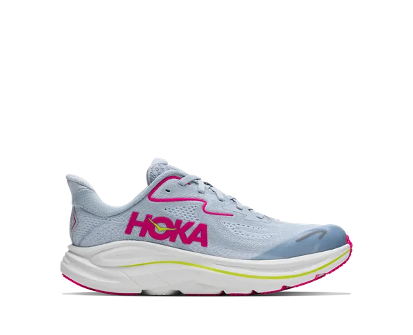Hoka Big Kid's Clifton 10 Overcast/Neon Dragonfruit