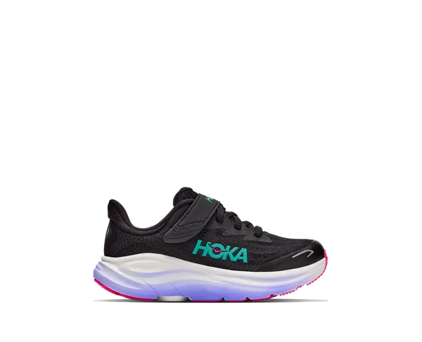 Hoka Little Kid's CLIFTON 10 BLACK / CARBON BLACK
