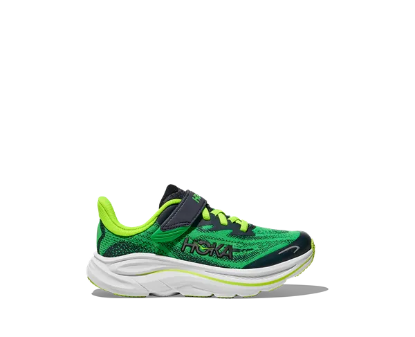 Hoka Kid's CLIFTON 10 LITTLE KIDS Spring Green/Cosmic Grey