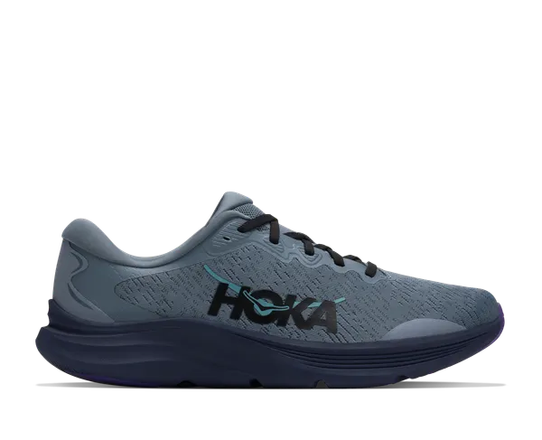 HOKA Men's SOLIMAR 2 SLATE BLUE / ELECTRIC AQUA