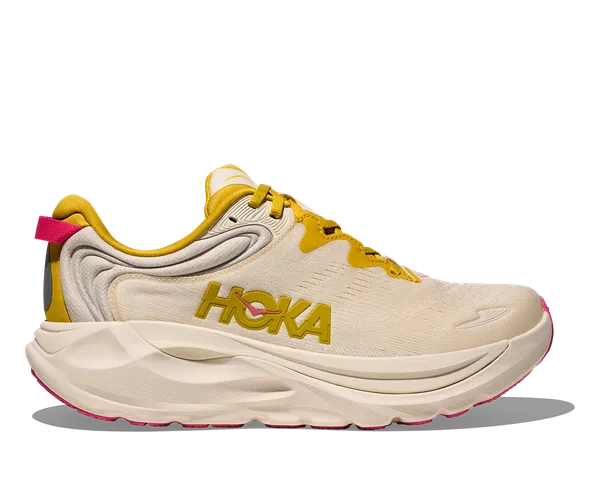 Hoka Women's GAVIOTA 6 WIDE BIRCH / YELLOW GOLD