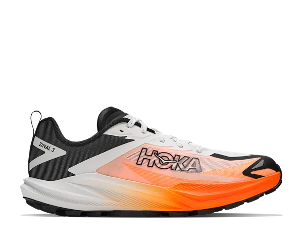 Hoka Men's ZINAL 3 FROST / NEON TANGERINE