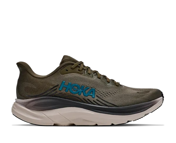 Hoka Men's Clifton 11 Antique Olive/River Rock Grey