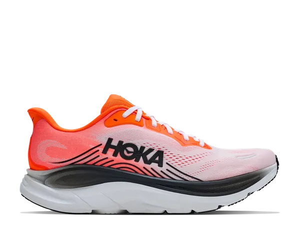 Hoka Men's CLIFTON 11 NEON TANGERINE / FROST