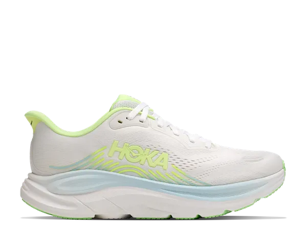 Hoka Women's CLIFTON 11 X-WIDE FROST / NEON YUZU