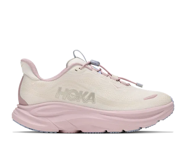 Hoka Women's CLIFTON 11 GTX GLM ALABASTER / PINK OPAL