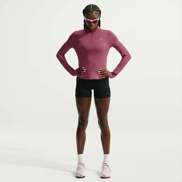 Nike W Swift DF UV 1/4 Zip 654 - Pink Smoke
