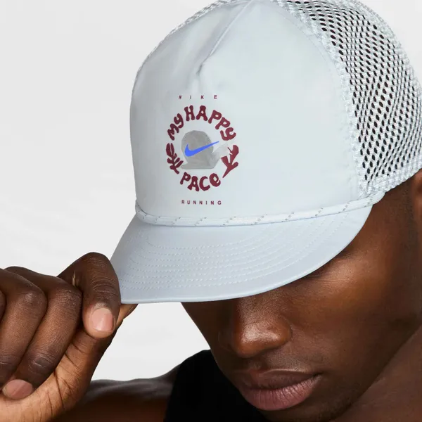 Nike Dri-Fit Unstructured Happy Pace Cap Pure Platinum/Anthracite