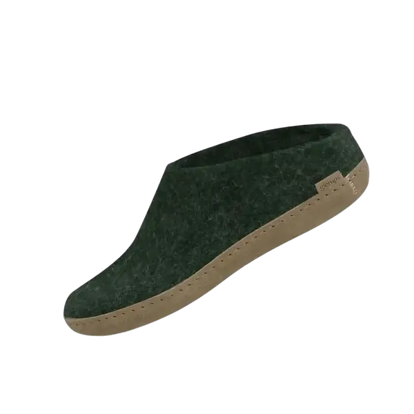 GLERUPS INC Slip-on with Leather Sole FOREST